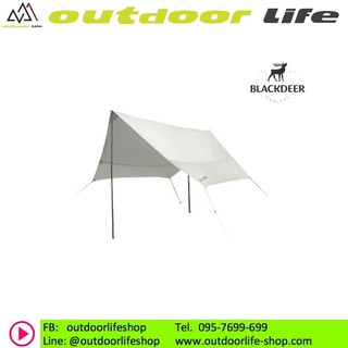 ทาร์ปสำหรับกันแดด กันฝน มีเคลือบกัน UV 50+ Blackdeer Tarp tfm160