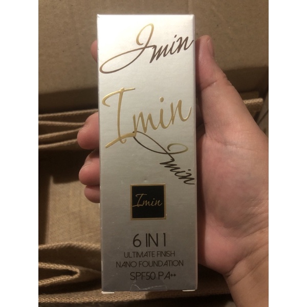 iminรองพื้นหน้ากากซิลิโคน เป็นเนื้อนาโน คล้ายๆเนื้อมูส ช่วยปรับสีผิว SPF50 PA+++