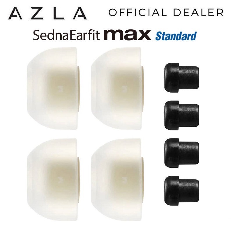1 คู่ AZLA SednaEarfit MAX จุกหูฟังซิลิโคนทางการแพทย์มาตรฐานสําหรับ Samsung Galaxy Buds2 Pro, Sony WF-1000XM4 / WF-1000XM5