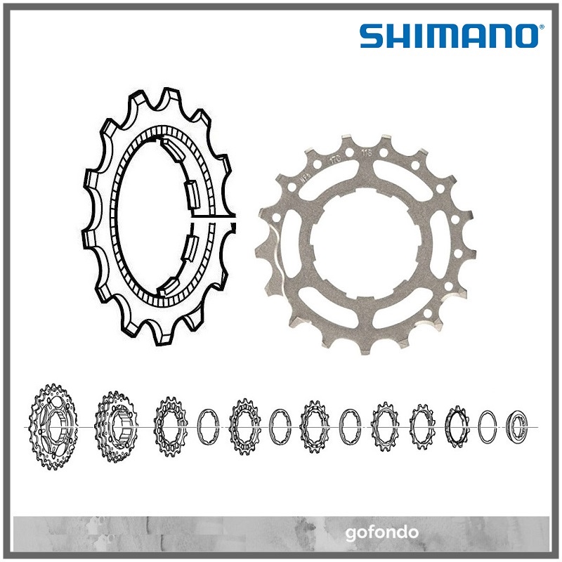 เฟือง Shimano Dura Ace สําหรับเทปคาสเซ็ต 11 สปีด CS-9000 / CS-R9100