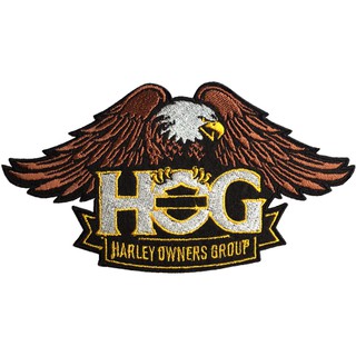 อาร์มรีดติดเสื้อลายนกอินทรีย์ HARLEY DAVIDSON HOG อาร์มติดเสื้อHOG ตัวรีดติดเสื้อลายนกอินทรีย์HOG