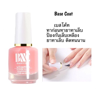 Top Coat (เคลือบสีเล็บ)/base coat/MATTE TOP ทาเล็บกึ่งเจล สีทาเล็บเจล สีเจล ยาทาเล็บเจล 15ML.(ไม่ต้องใช้เครื่องอบ)