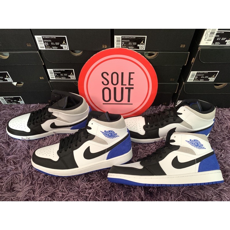 jordan 1 mid se royal black toe