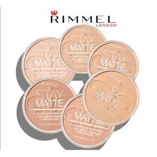 แป้ง Rimmel Stay Matte Powder  แท้💯 พร้อมส่ง☑️ 002/004/005/006/007/010