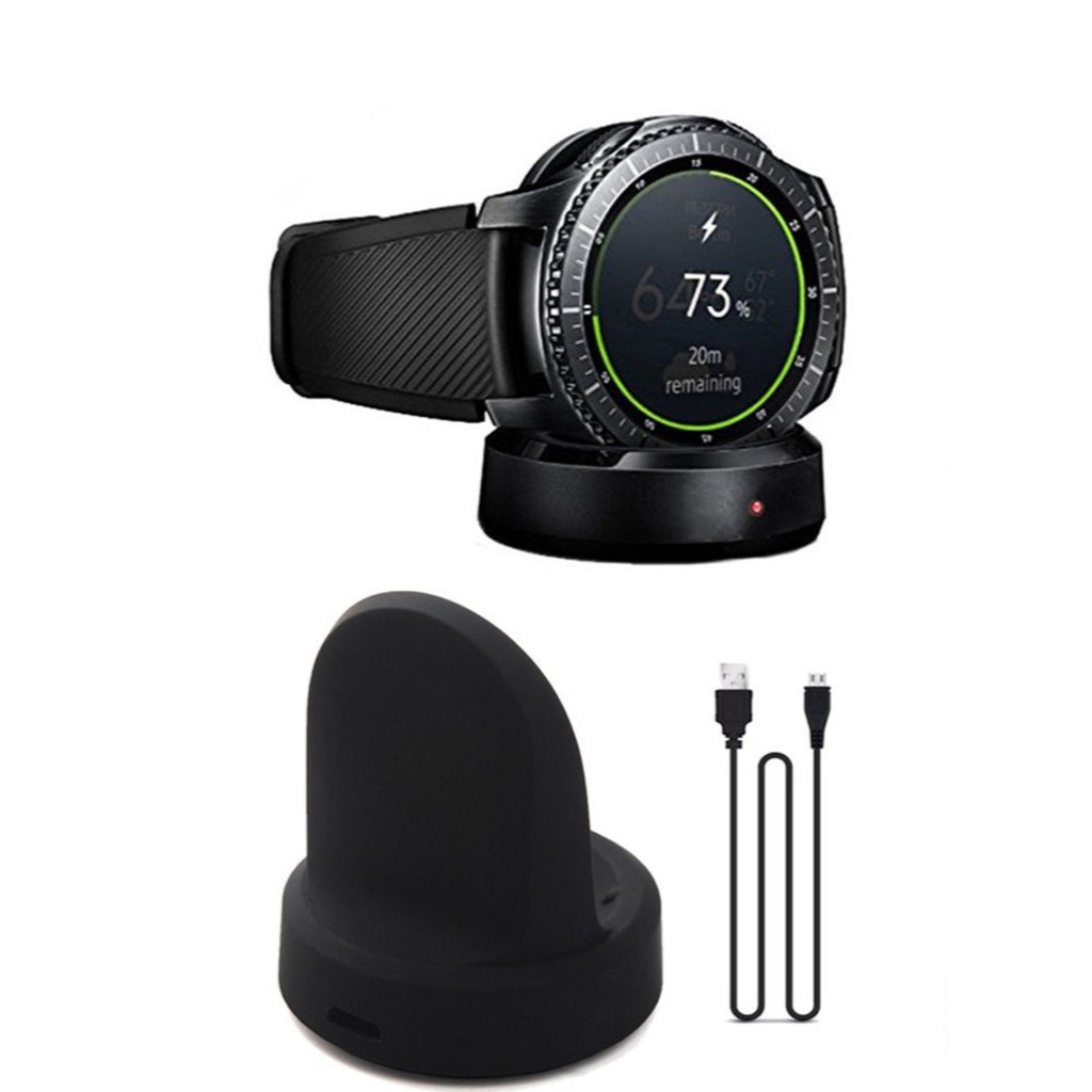 แท่นชาร์จนาฬิกาข้อมือ สไตล์คลาสสิก สำหรับ Samsung Gear S3 Frontier Galaxy Watch 42mm 46mm Gear Sport S4 Smart Watch