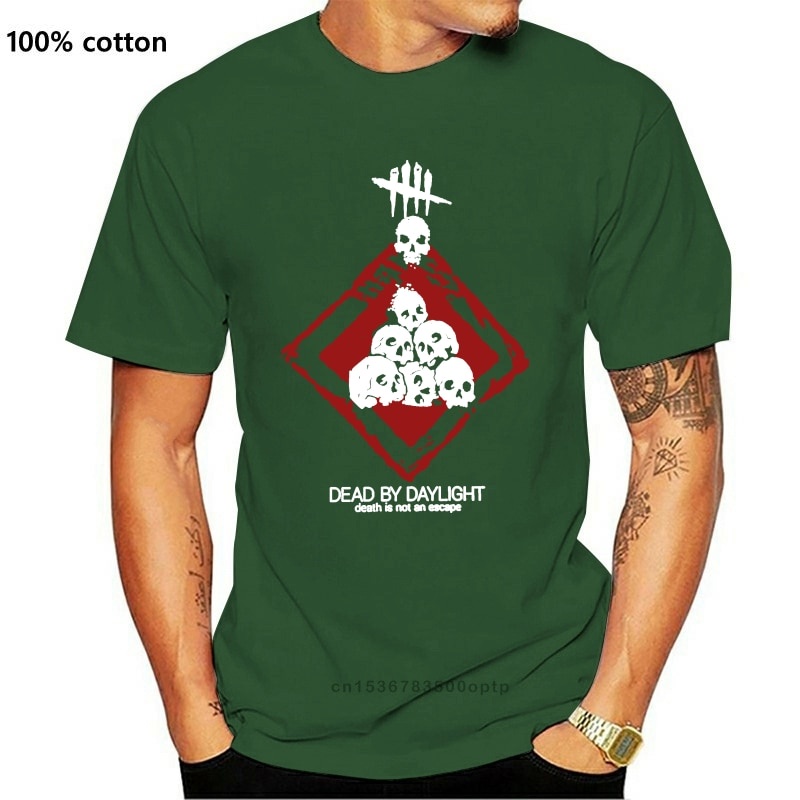 ใหม่ยอดนิยม Dead By Daylight Survival Horror Zombie Men เสื้อยืดสีดํารอบคอ Tops Tee เสื้อ