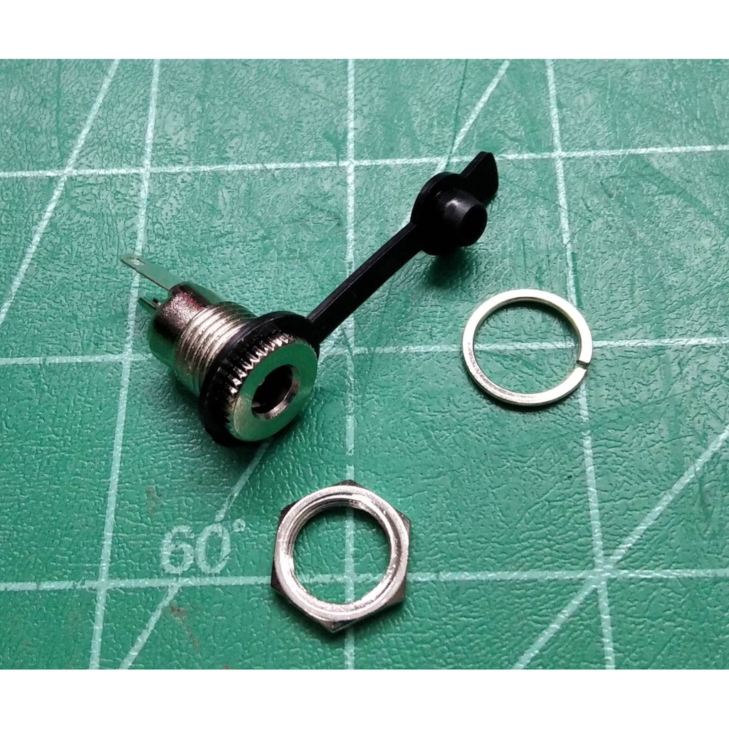 DC Jack 5.5×2.1 Jack DC 5.5×2.5 DC Power Jack Socket Female Panel Mount Connector Metal