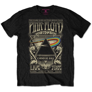 ขายดีที่สุดสีชมพูฟลอยด์ผ้าฝ้ายผู้ชายเสื้อยืดคาร์เนกีฮอลล์ 1972 ly บุรุษสีดําทีใหม่ IC[