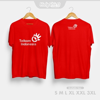 เสื้อยืดสีขาวเสื้อยืด พิมพ์ลาย BUMN Telkom สไตล์อินโดนีเซียS-4XL