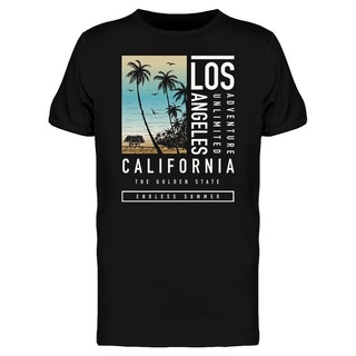 เสื้อยืดแขนสั้นลําลอง คอกลม ผ้าฝ้าย 100% พิมพ์ลาย Los Angeles Unlimited Adventure แฟชั่นฤดูร้อน สําหรับผู้ชาย