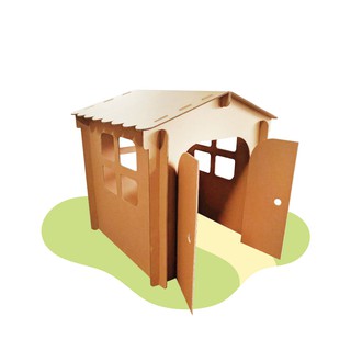KAFBOKIDDO Play house บ้านกระดาษเด็ก บ้านของเล่น บ้านเด็ก ของเล่นเด็ก ของเล่นกระดาษ กระดาษลูกฟูก บ้านกระดาษระบายสี