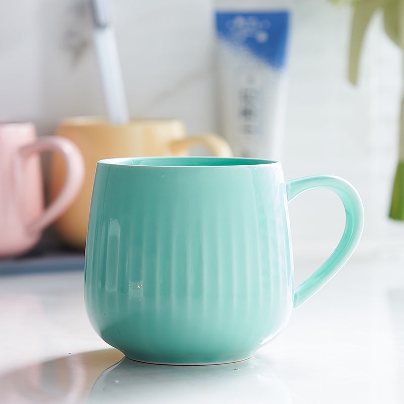Marble Pattern Resin Toothbrush Cup - Modern Bathroom Organizer (Grey, 4.3")