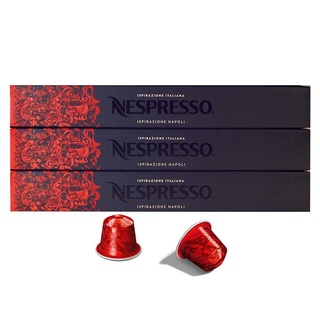 Nespresso Ispirazione Napoli Ground Coffee Capsule เนสเพรสโซ อิซปิราซิโอเน่ นาโปลี แคปซูล กาแฟคั่วบด 30 Capsules