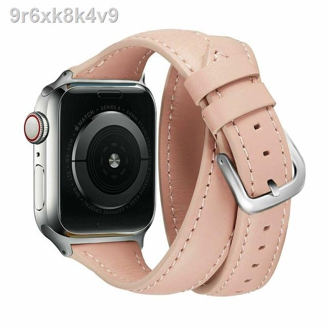 100 % ต้นฉบับ 100 % จัดส่ง₪◎✘สายนาฬิกาข้อมือสายหนังสําหรับ Apple Watch Band Series 5 4 40 มม . 44 มม . Iwatch 3 2 1 42 ม