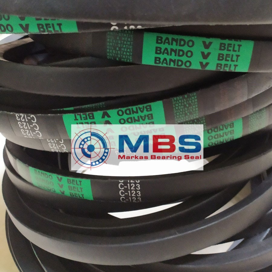 VANBELT เข็มขัดพัดลม TYPE C 123 ยี่ห้อ BANDO & MITSUBOSHI C123
