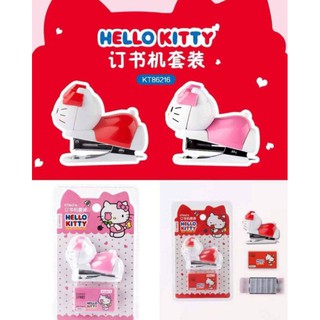 [KITT142 ลดสูงสุด80]แม็กเย็บกระดาษ อุปกรณ์​เย็บกระดาษ แม็กลายคิตตี้ Hellokitty​