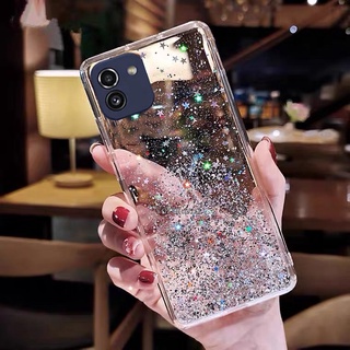 In Stock เคสโทรศัพท์ Hot Sale Casing Samsung Galaxy A03 S22 S22+ Ultra Plus S21 FE 5G 2022 New Starry Sky Glitter Phone Case Tpu Transparent Silicagel Soft Cover เคส