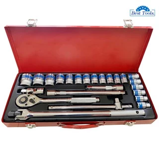 MOLITA TOOLS ชุดเครื่องมือ ประแจ ชุดบล็อก 24 ชิ้น ขนาด 1/2 (4หุน) CR-V แท้