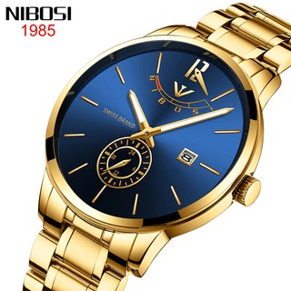 NIBOSI นาฬิกาบุรุษยอดนาฬิกาแบรนด์หรูกีฬานาฬิกาควอตซ์ธุรกิจนาฬิกาข้อมือกันน้ำ