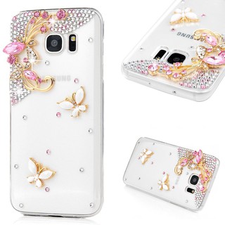 เคสเคสโทรศัพท์มือถือลายผีเสื้อสําหรับ Samsung S 6 S 7 Edge S 8 S 9 S 10 Plus Note 10 Plus 9 8 J 7 Prime