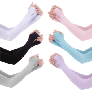 โปรโมชั่น : ปลอกแขนผ้ายืด แบบสวมนิ้ว เนื้อนิ่มเย็นสบาย กันแสงUV รหัส 950