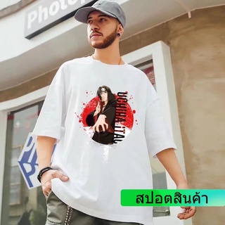 เสื้อยืดแขนสั้น คอกลม พิมพ์ลายการ์ตูนนินจา สไตล์ญี่ปุ่น สําหรับผู้ชาย และผู้หญิง