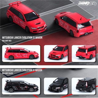 Inno โมเดลรถยนต์จําลอง 1: 64 Mitsubishi Lancer Evolution 9 Touring Vehicle 2005