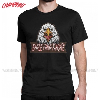 เสื้อยืดแขนสั้น คอกลม พิมพ์ลายดอกไม้ Eagle Fang Karate Cobra Kai แฟชั่นคู่รัก สําหรับผู้ชาย