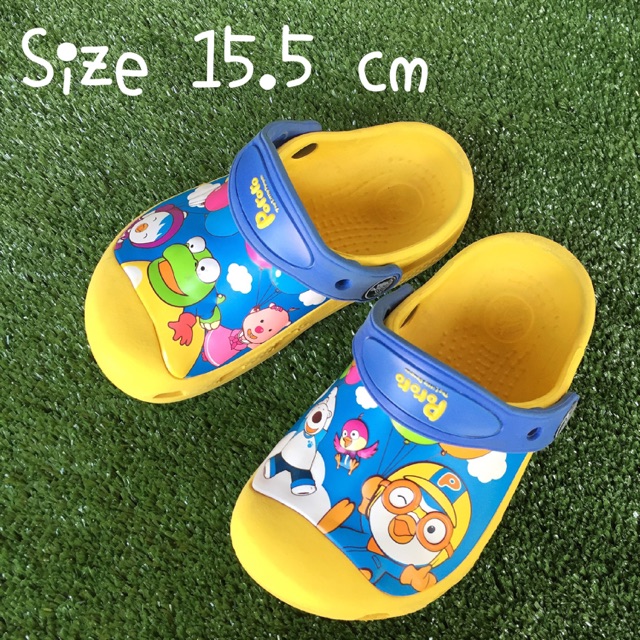 รองเท้าเด็กมือสอง Crocs Pororo 15.5cm ใหม่กริบ