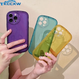 ใหม่ เคสโทรศัพท์มือถือ ซิลิโคนนิ่ม TPU ใส หนา กันกระแทก ป้องกันกล้อง สีพื้น เรียบง่าย สําหรับ Vivo Y20 Y20i Y20S Y12S Y12A Y11S