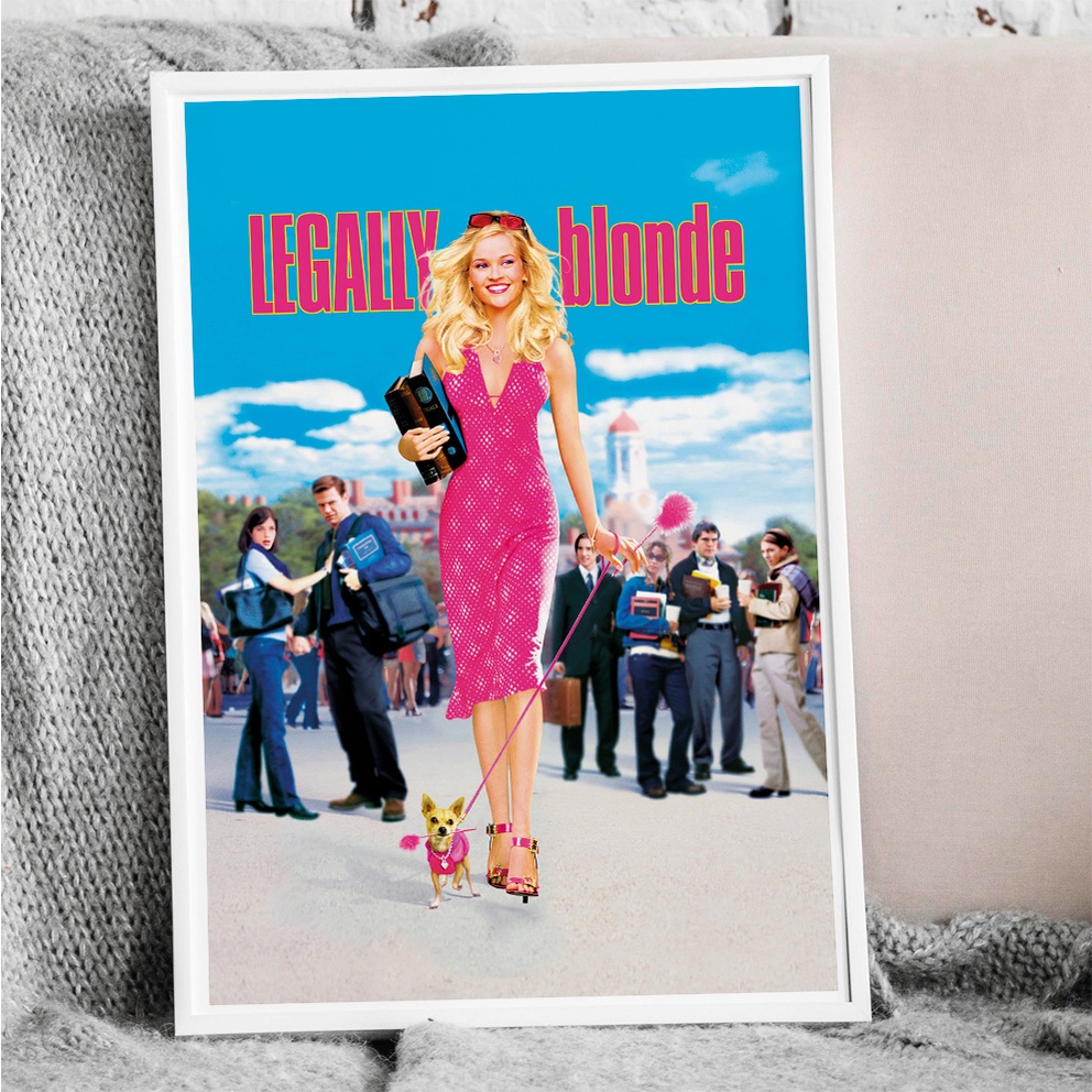 Legally Blonde Poster 2 Part 2001 & 2003, Reese Witherspoon, Luke Wilson โปสเตอร์ สาวบลอนด์หัวใจดี๊ด๊า ขนาด 33x48 cm