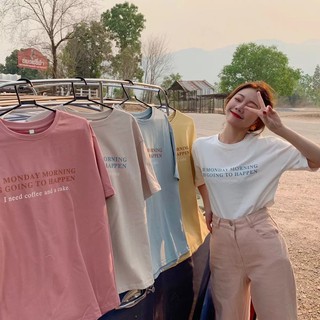 พร้อมส่ง เสื้อยืดไหล่ตก เสื้อ เสื้อยืด เสื้อแฟชั่นผู้หญิง เสื้อยืดคอกลม เสื้อยืดสีพื้น เสื้อยืดสีพื้น เสื้อยืดถูก แฟชั่น