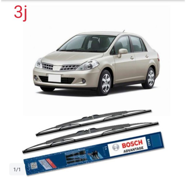 ที่ปัดน้ําฝน Nissan Tiida C11 Advantage 24" & 14" ของ Bosch