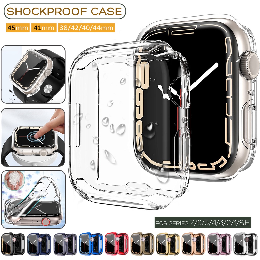 เคส iWatch สําหรับ IWatch Ultra Series S8 S7 6 SE 5 4 3 2 TPU คลุมทั้งหมด เคส IWatch