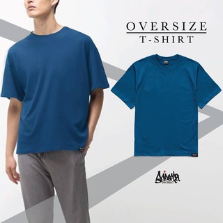 🔥 Sale โล๊ะสต๊อก 🔥  ® เสื้อ Oversize (แบบผ่าข้าง) สีน้ำเงินทะเล ลิขสิทธิ์แท้ ฮิปฮอป     OB