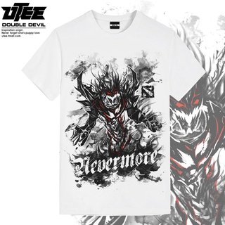 ขายดี!UTEEDOTA2 Dota 2 เสื้อผ้าหมึกจีน Shadow Temple Shadow Demon Sven Fire หญิงชายผ้าฝ้ายแขนสั้นเกม T-shirtS-5XL