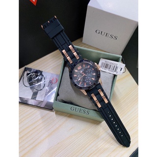 Guess🌸แท้ (เครื่องหิ้ว) ตัวเรือนสายยาง  🌸พร้อมกล่อง + อุปกรณ์ รับประกันตัวเครื่อง 1ปี Code:W7D040865