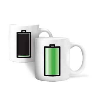 kikkerland Morph Mug Battery แก้วเปลี่ยนสีตามอุณหภฺฺูมิ