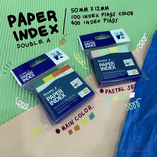 double a paper index , กระดาษโน๊ตดัชนี แพค 4 สี