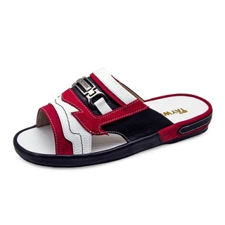 TAYWINแท้ เทวินทร์แท้ รองเท้าแตะพื้นหนา SKF-27 Size39-47 หนังกลับสีแดง-หนังปั่นนิ่มสีขาว-ปั่นนิ่มสีดำ
