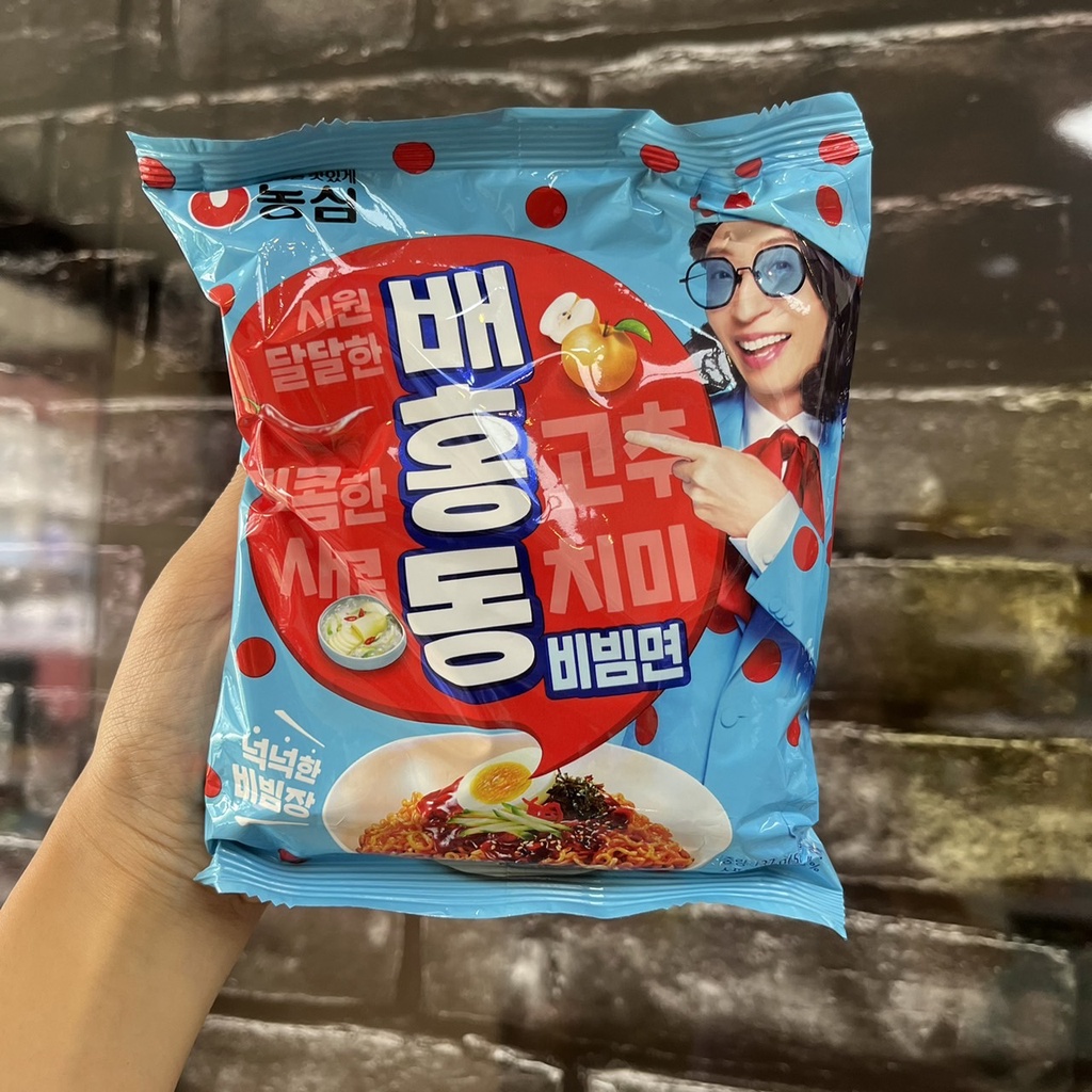 Nongshim Baehongdong bibimmyeon 농심 배홍동 비빔면 นงชิม หมี่เย็นรสเผ็ด