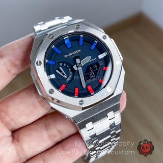 G-Shock AP Pepsi รุ่น GA-2110ET-2A เพิ่มความ Luxury ด้วยกรอบสแตนเลส ของแท้