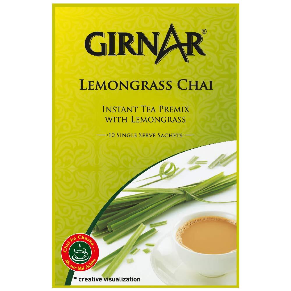 Work From Home PROMOTION ส่งฟรี Girnar 3in1 Instant Tea Chai ชาอินเดียสำเร็จรูป. Lemon Grass ตะไคร้ เก็บเงินปลายทาง