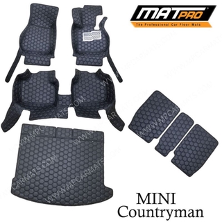 MatPro พรมปูพื้นเข้ารูป5D 6D Premium Fitted Leather Car Mats สำหรับรถรุ่น MINI, Countyman ปี2018