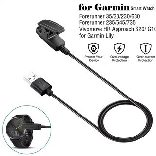 สายชาร์จ USB สําหรับ Garmin Forerunner 35 735XT 235 645 Music Vivomove HR Approach S20 Lily Smart Watch