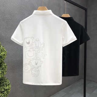 YHTN เสื้อโปโลชาย เเขนสั้น ขาว ไซส์ใหญ่ เกรดพรีเมี่ยม เกาหลี ราคาถูก ผ้าคอตตอน มีลาย ลายทาง เสื้อโปโล สีพื้น แฟชั่น ผ้ากีฬา เสื้อโปโลผู้ชาย ปัก มีกระเป๋า คอจีน กีฬา