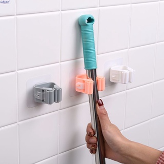 Mop Broom Holder Wall Mounted Mop Holder Hanger Mop Hook Storage Rack Sticker Mount Drill Free Bri