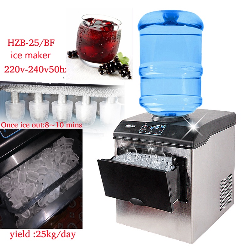 เครื่องทำน้ำแข็ง220240V LMS size electric ice maker 25kgday commercial