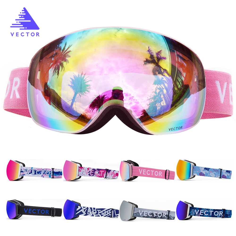 Ski Goggles Brand Double Layers Uv400 Anti Fog Big Ski Mask Glasses