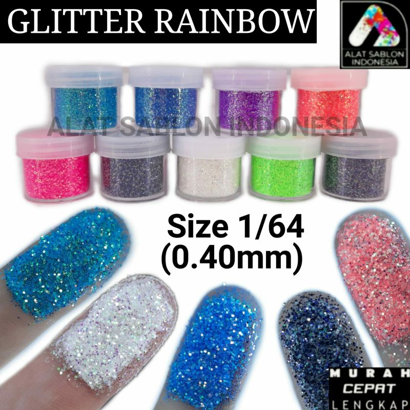 RAINBOW แป้งหยาบ GLITTER 25g 1/64
